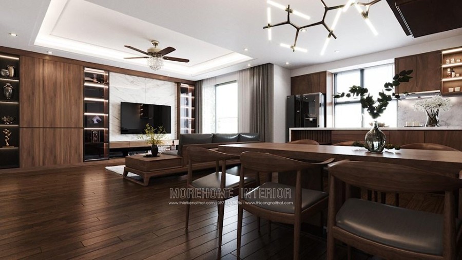 Thiết kế nội thất gỗ óc chó (20)